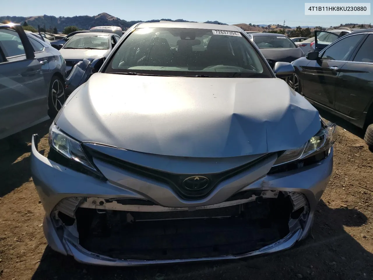 2019 Toyota Camry L VIN: 4T1B11HK8KU230880 Lot: 72637394