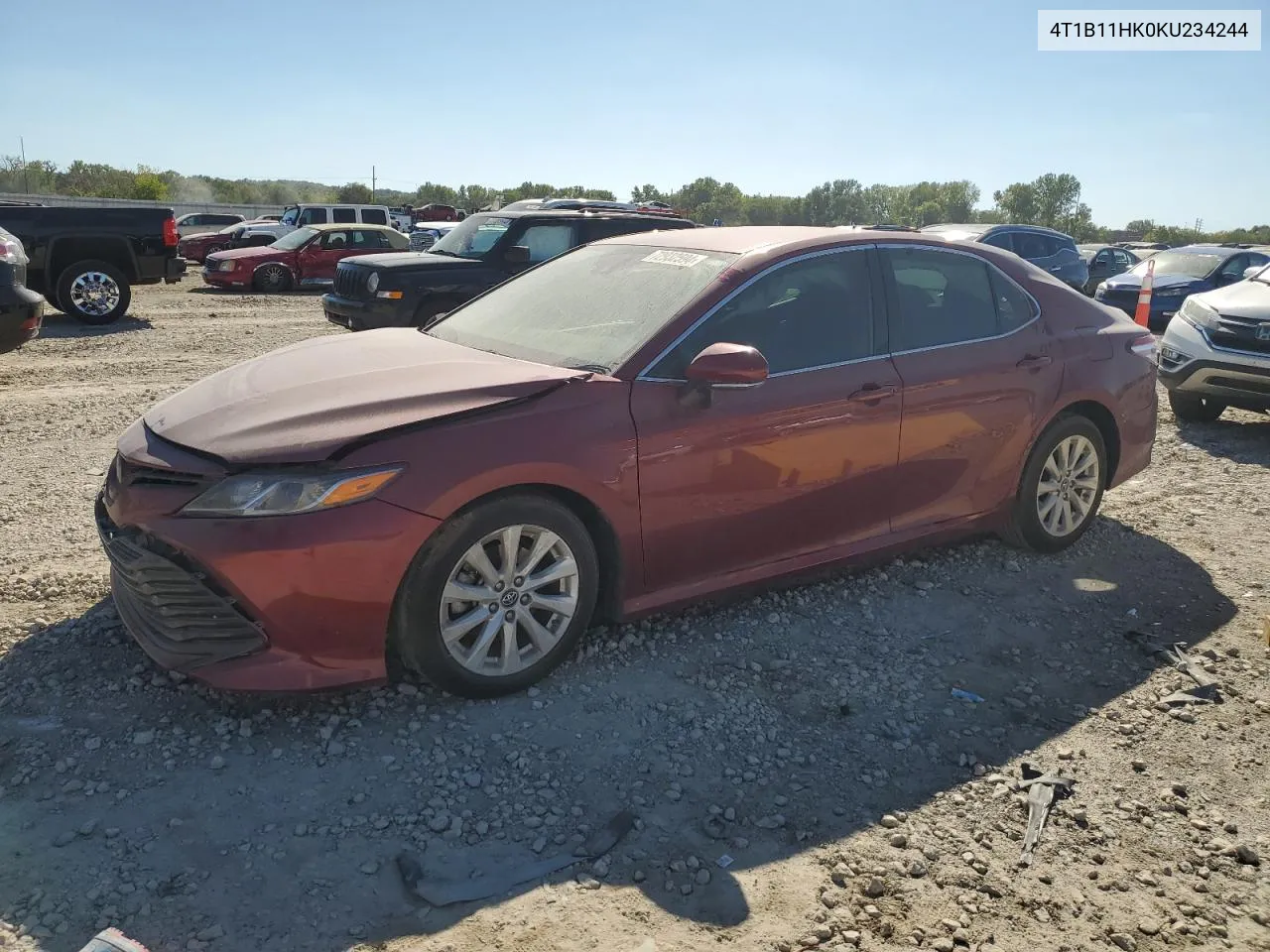 2019 Toyota Camry L VIN: 4T1B11HK0KU234244 Lot: 72932594