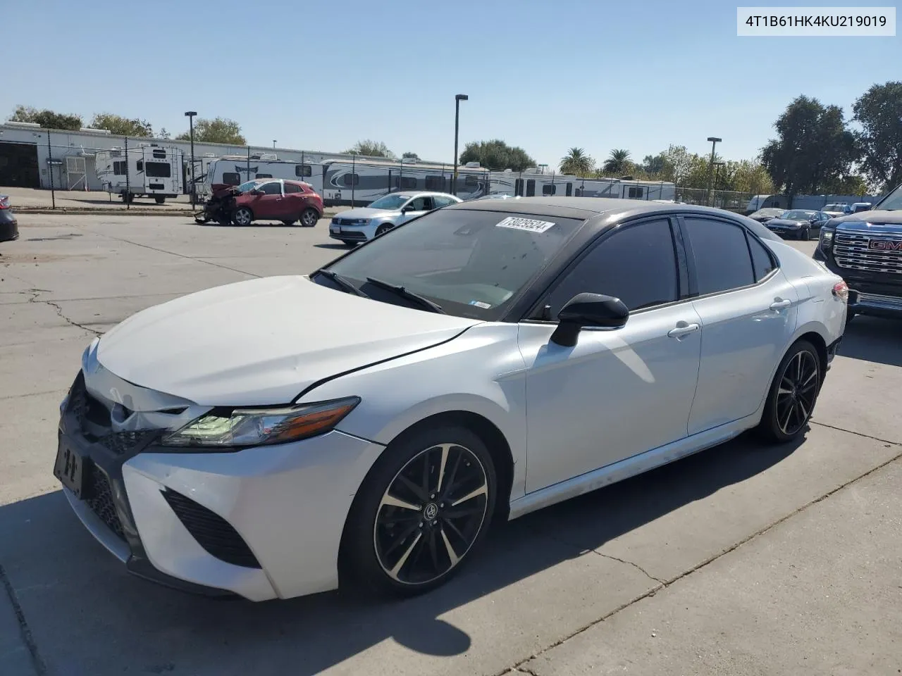 2019 Toyota Camry Xse VIN: 4T1B61HK4KU219019 Lot: 73029524