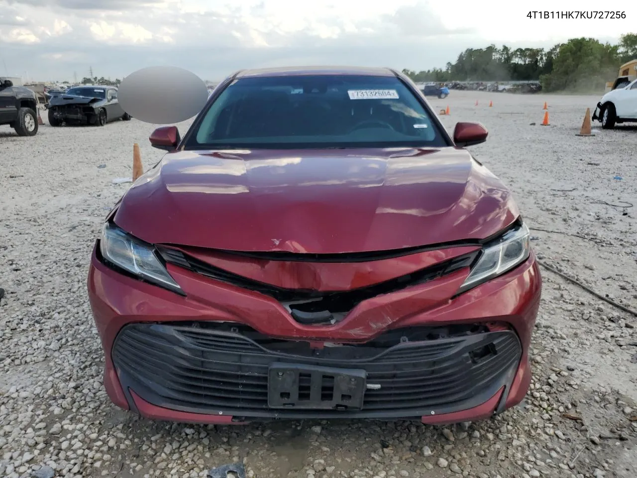 4T1B11HK7KU727256 2019 Toyota Camry L