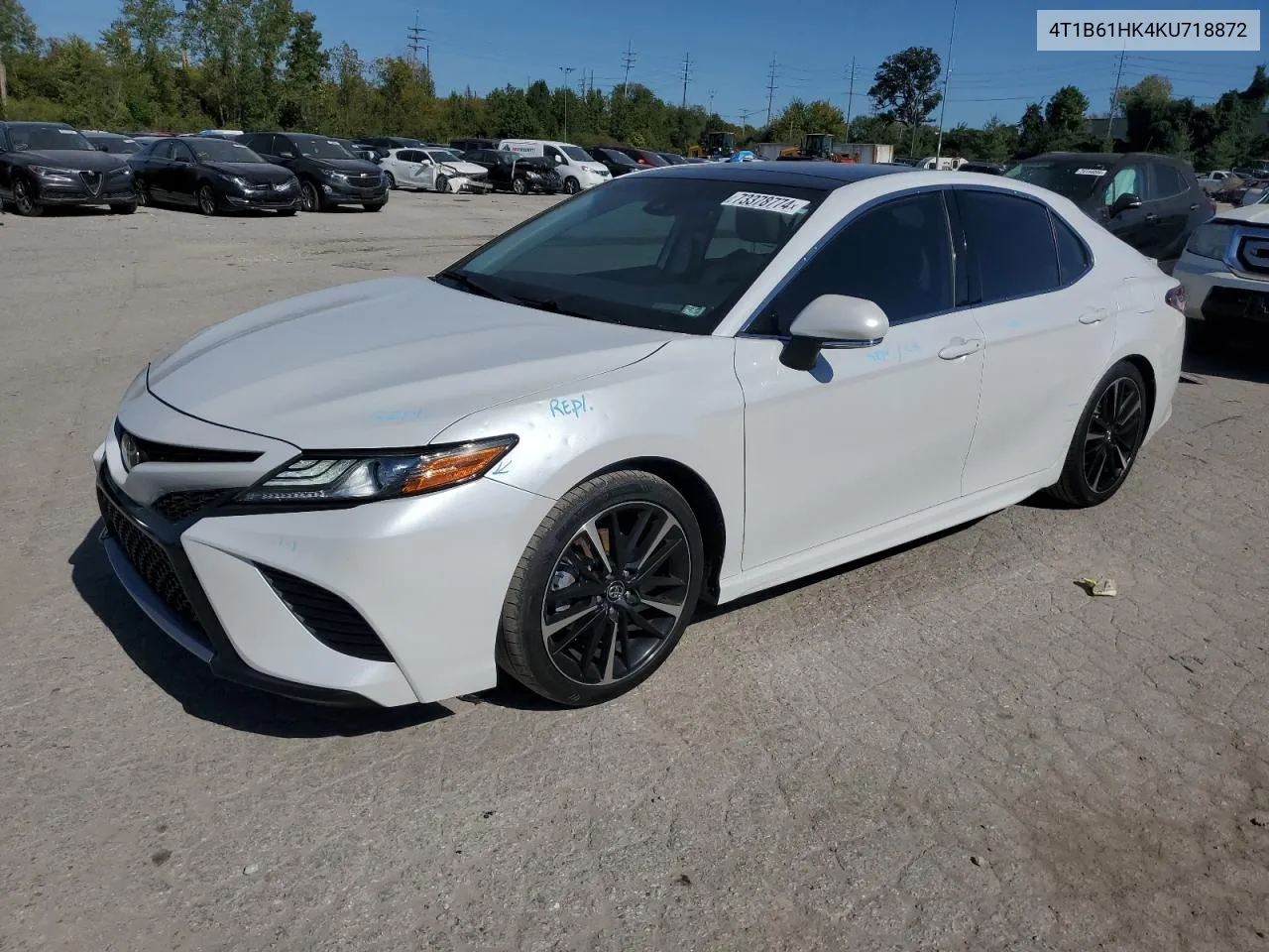 2019 Toyota Camry Xse VIN: 4T1B61HK4KU718872 Lot: 73378774