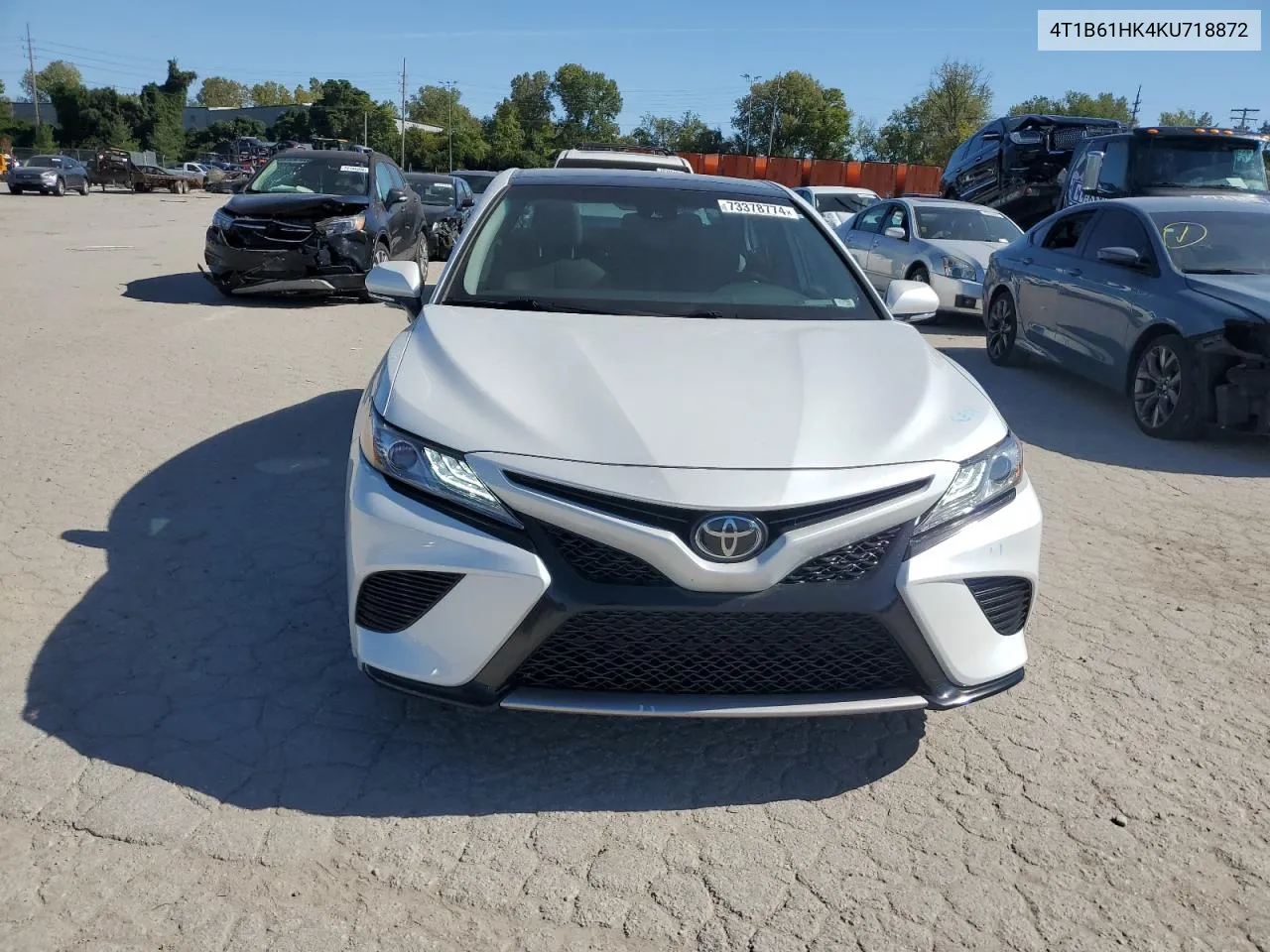 2019 Toyota Camry Xse VIN: 4T1B61HK4KU718872 Lot: 73378774