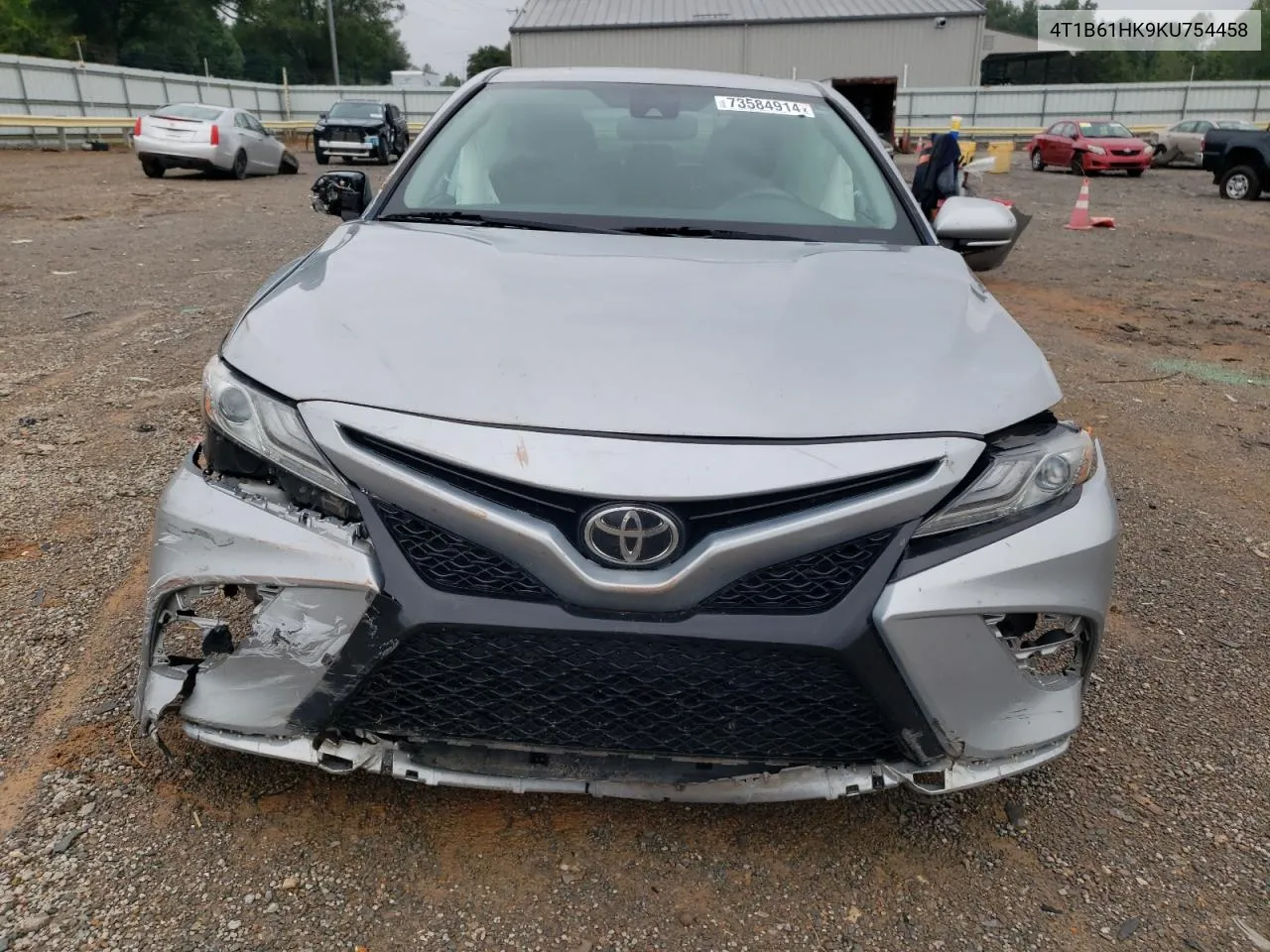 2019 Toyota Camry Xse VIN: 4T1B61HK9KU754458 Lot: 73584914