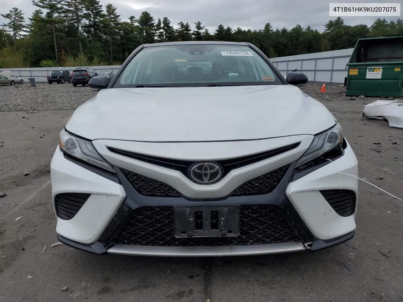 2019 Toyota Camry Xse VIN: 4T1B61HK9KU207075 Lot: 74045734