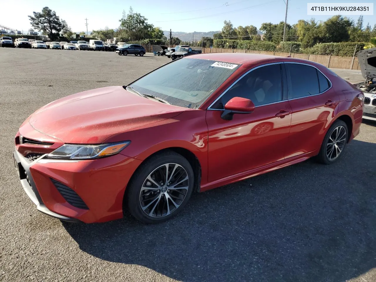 2019 Toyota Camry L VIN: 4T1B11HK9KU284351 Lot: 74348504