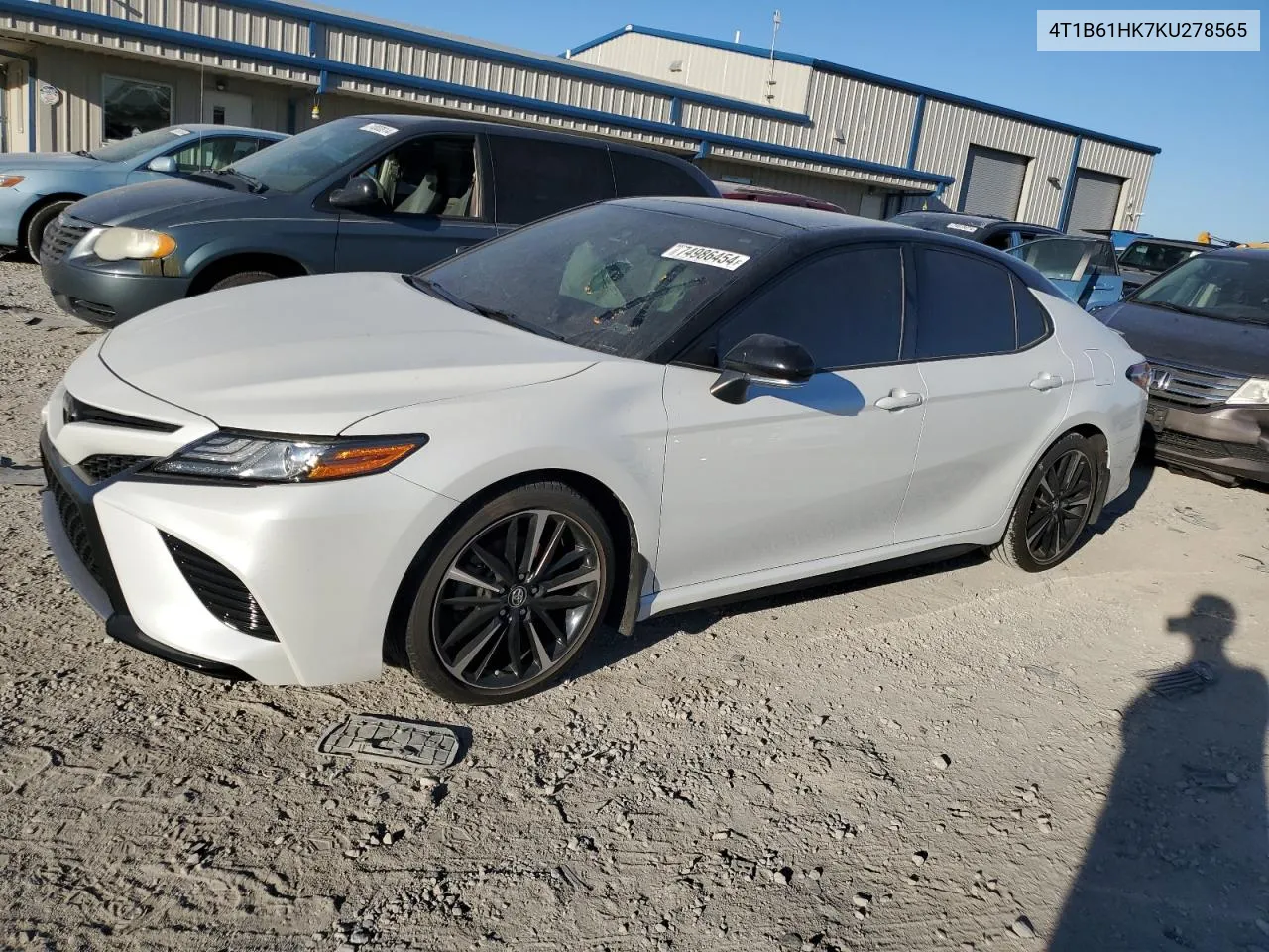 2019 Toyota Camry Xse VIN: 4T1B61HK7KU278565 Lot: 74986454