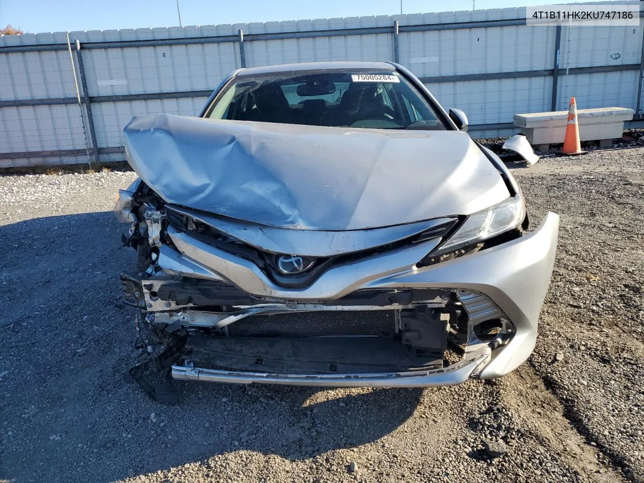 2019 Toyota Camry L VIN: 4T1B11HK2KU747186 Lot: 75005284