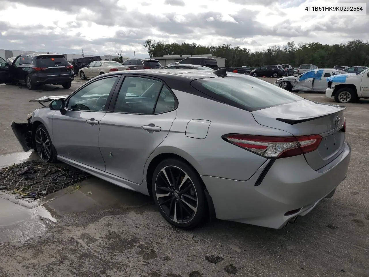 2019 Toyota Camry Xse VIN: 4T1B61HK9KU292564 Lot: 75214394