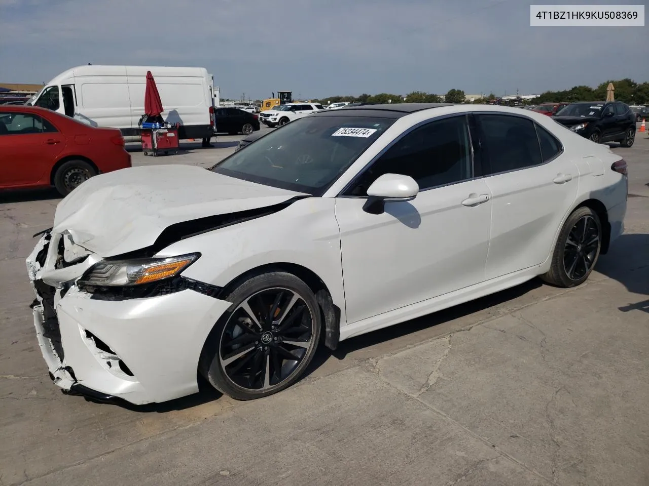 2019 Toyota Camry Xse VIN: 4T1BZ1HK9KU508369 Lot: 75234474