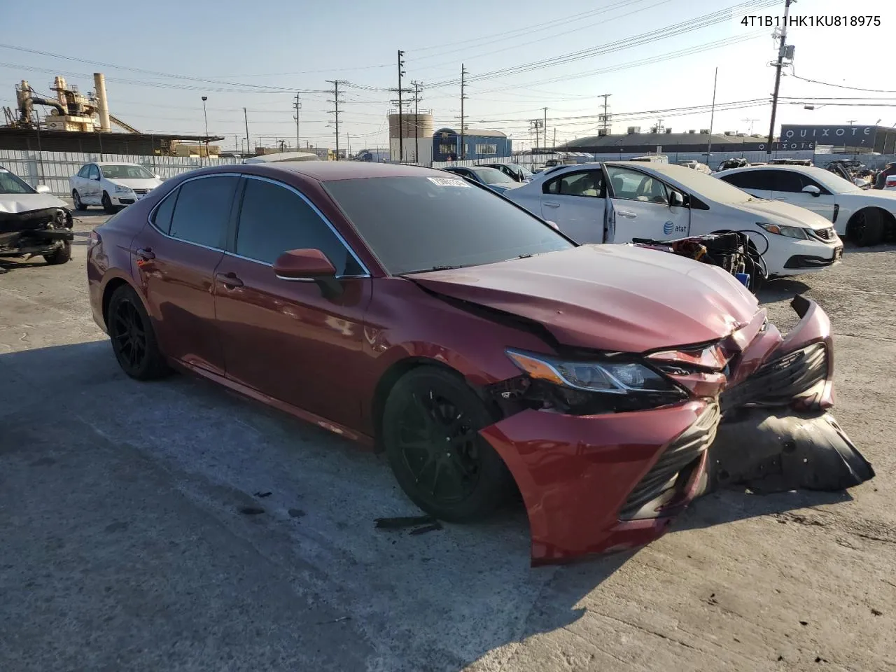 2019 Toyota Camry L VIN: 4T1B11HK1KU818975 Lot: 75961124