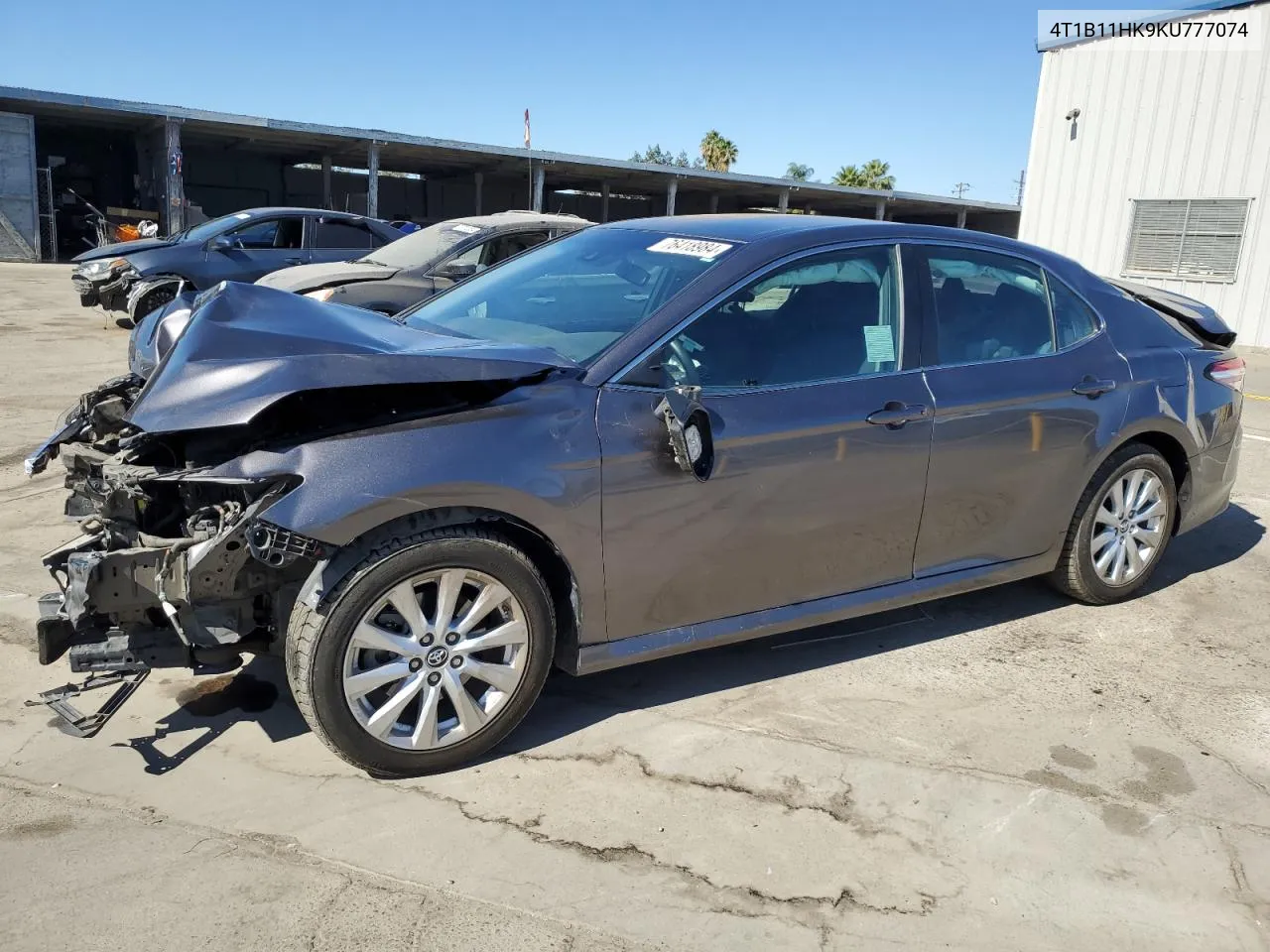 2019 Toyota Camry L VIN: 4T1B11HK9KU777074 Lot: 76418984