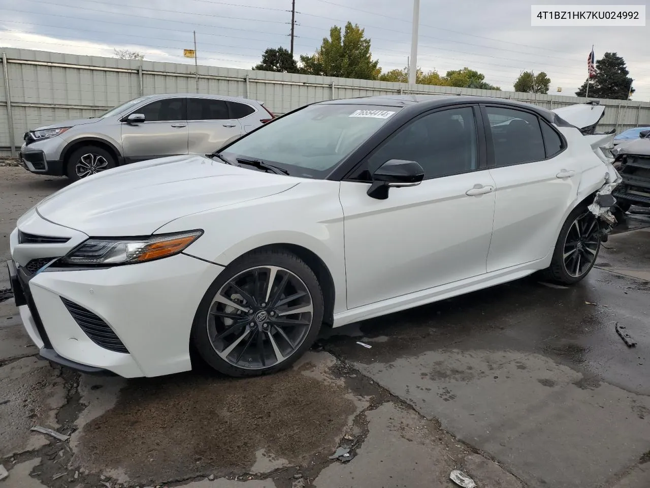 2019 Toyota Camry Xse VIN: 4T1BZ1HK7KU024992 Lot: 76554414