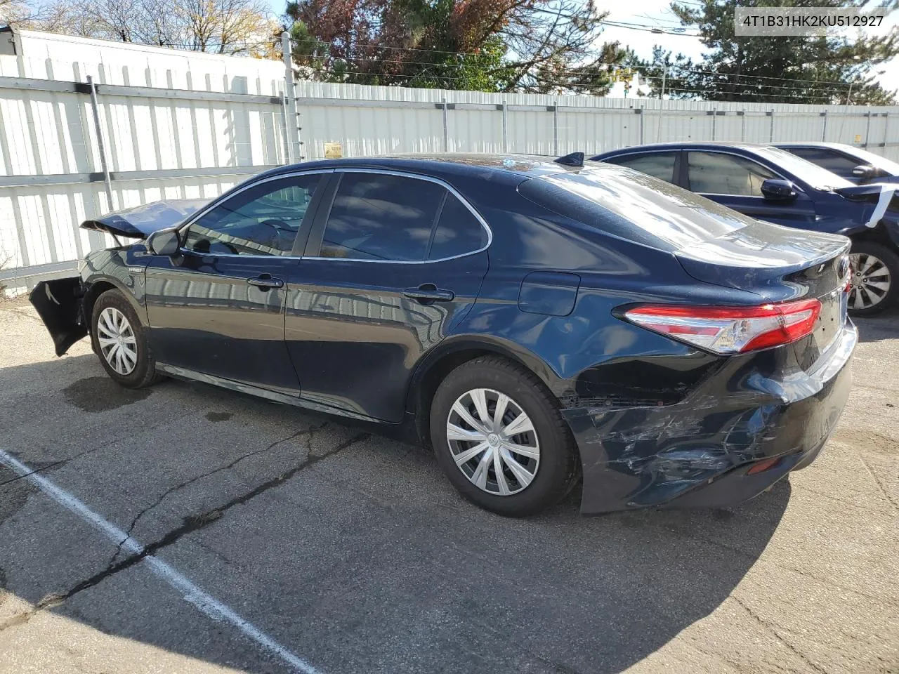 2019 Toyota Camry Le VIN: 4T1B31HK2KU512927 Lot: 76636724