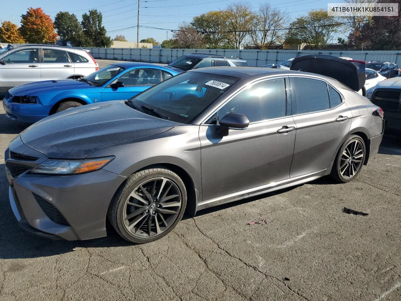 2019 Toyota Camry Xse VIN: 4T1B61HK1KU854151 Lot: 76830614