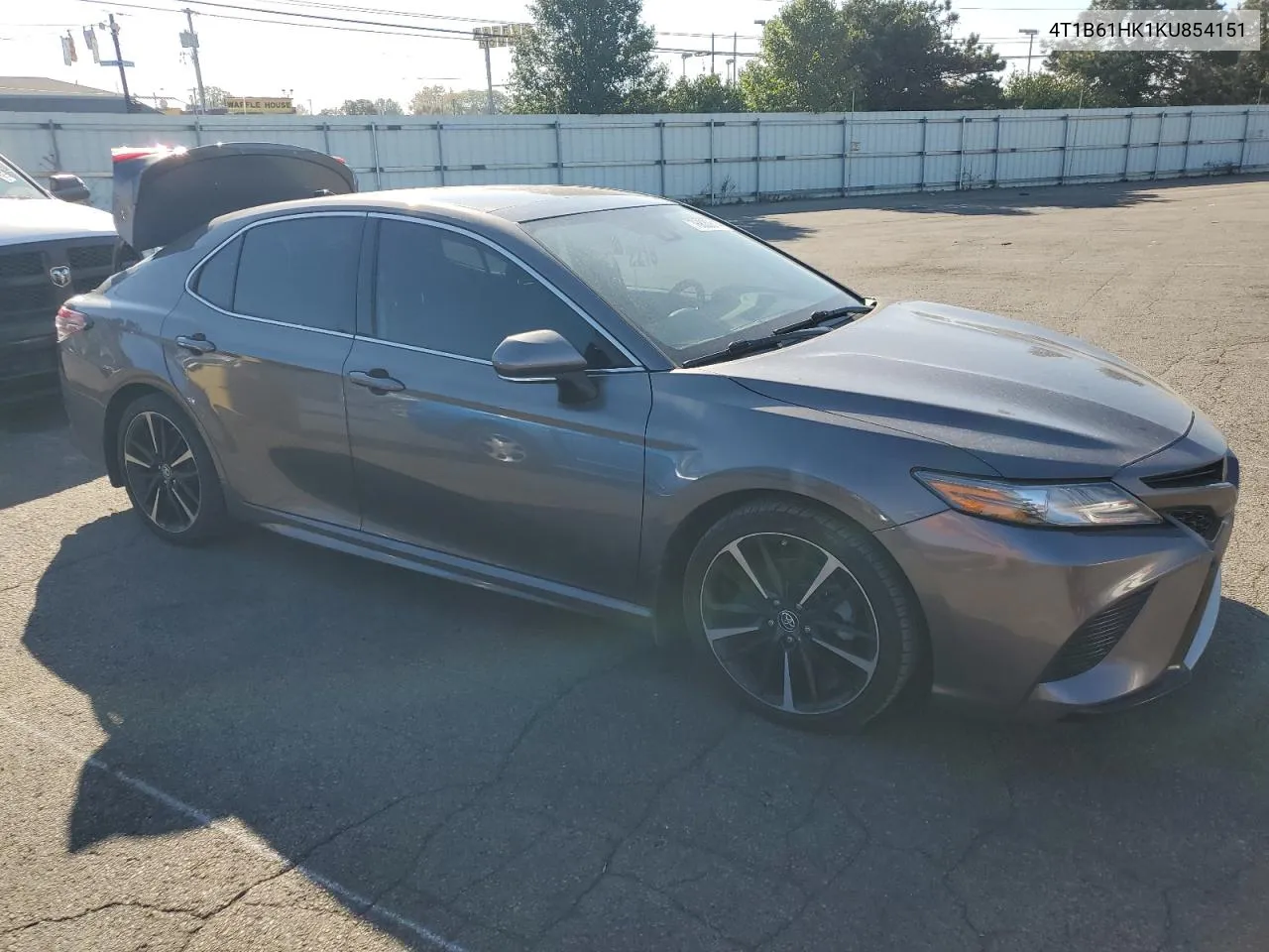 2019 Toyota Camry Xse VIN: 4T1B61HK1KU854151 Lot: 76830614