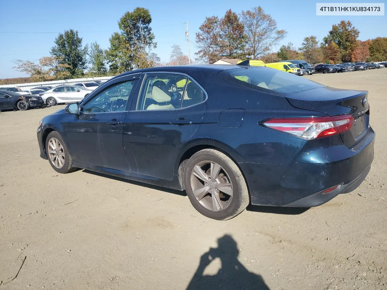 2019 Toyota Camry L VIN: 4T1B11HK1KU834173 Lot: 76987484