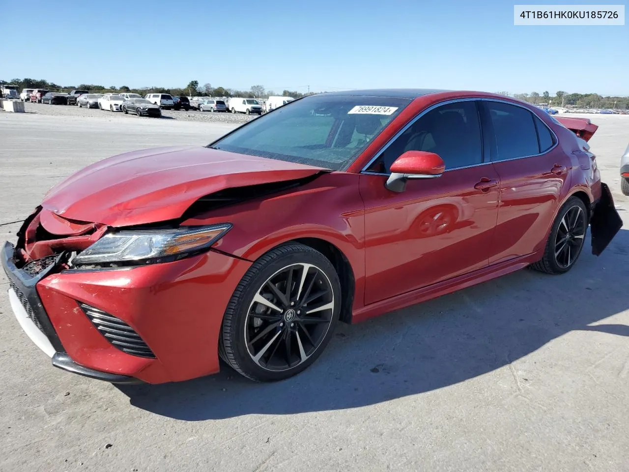 2019 Toyota Camry Xse VIN: 4T1B61HK0KU185726 Lot: 76991824