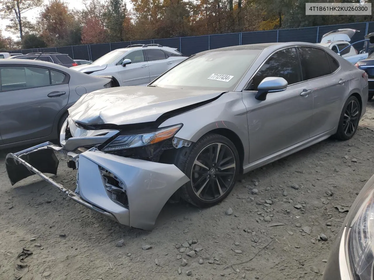 2019 Toyota Camry Xse VIN: 4T1B61HK2KU260300 Lot: 77127434