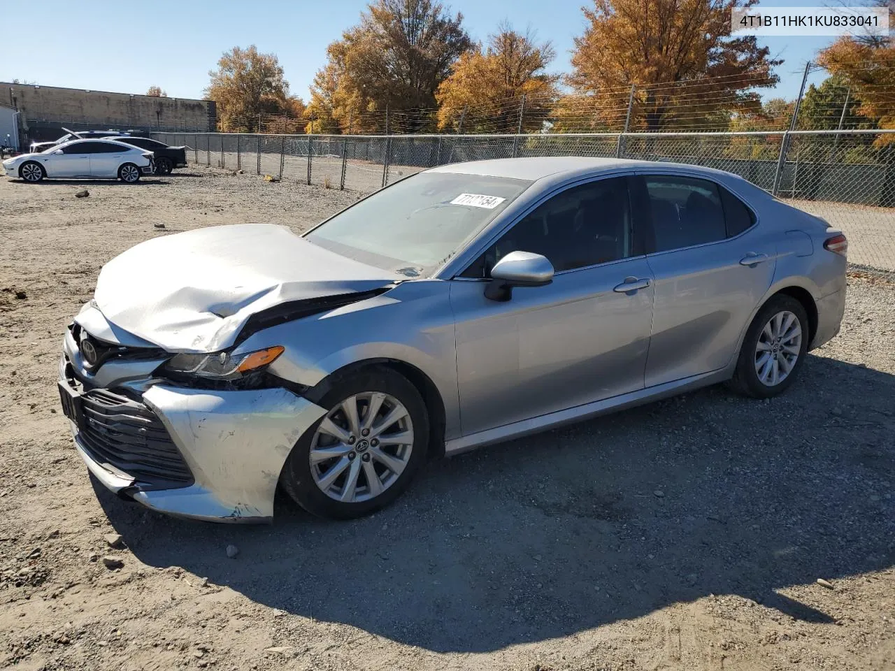 2019 Toyota Camry L VIN: 4T1B11HK1KU833041 Lot: 77137454