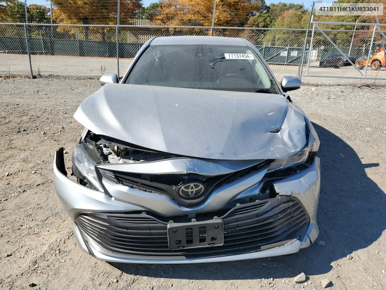 2019 Toyota Camry L VIN: 4T1B11HK1KU833041 Lot: 77137454