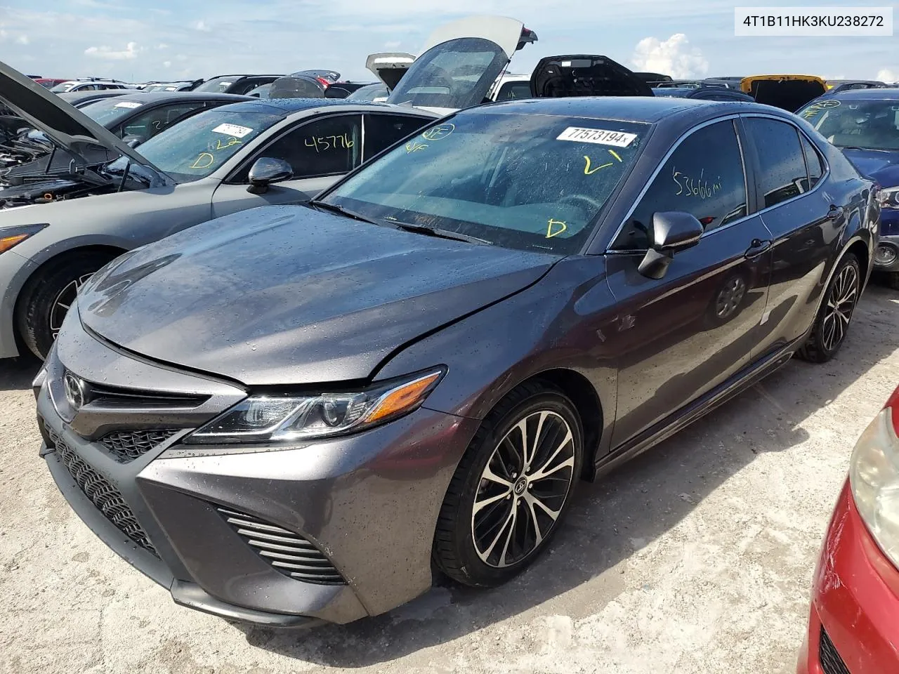 2019 Toyota Camry L VIN: 4T1B11HK3KU238272 Lot: 77573194