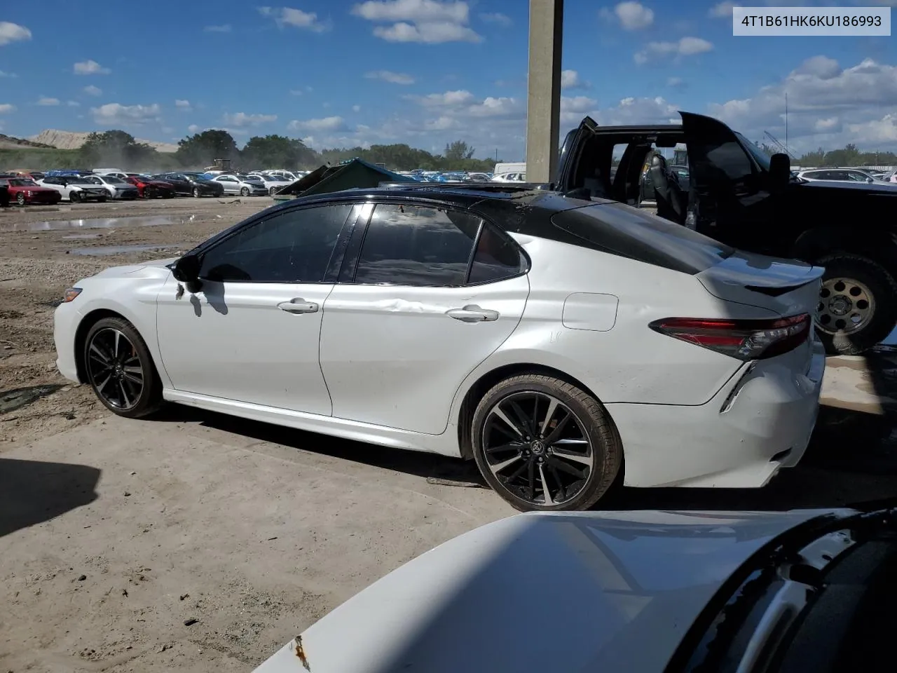 2019 Toyota Camry Xse VIN: 4T1B61HK6KU186993 Lot: 77624144