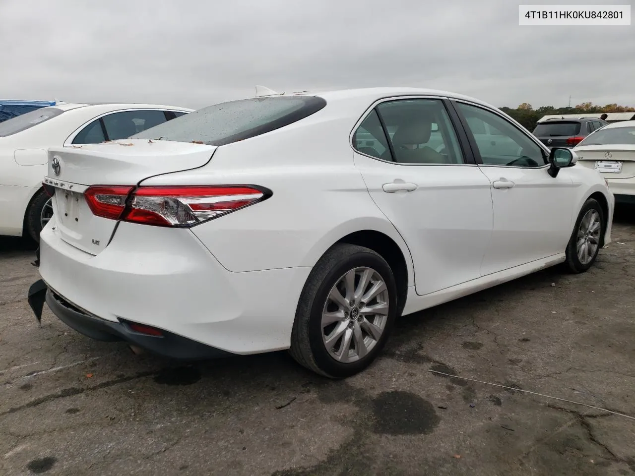 2019 Toyota Camry L VIN: 4T1B11HK0KU842801 Lot: 77814894