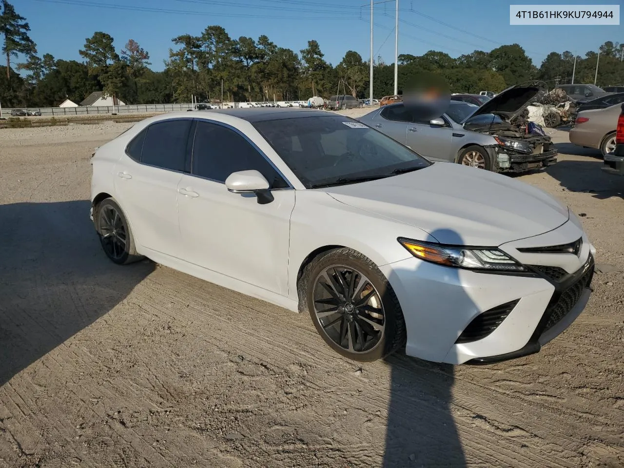 2019 Toyota Camry Xse VIN: 4T1B61HK9KU794944 Lot: 77841194