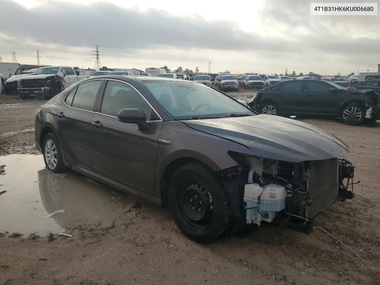 4T1B31HK6KU006680 2019 Toyota Camry Le