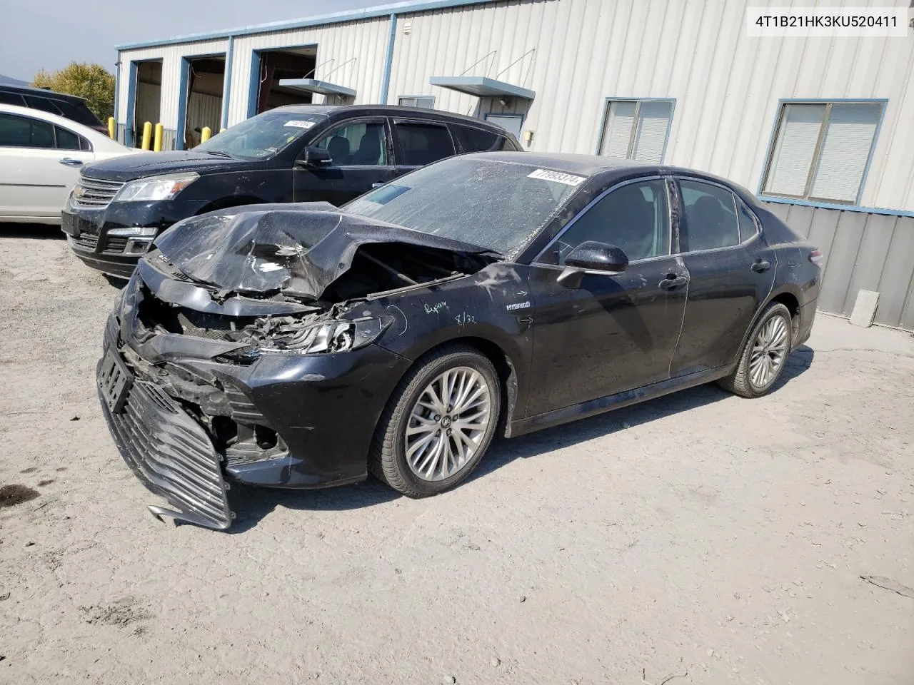 2019 Toyota Camry Hybrid VIN: 4T1B21HK3KU520411 Lot: 77993374