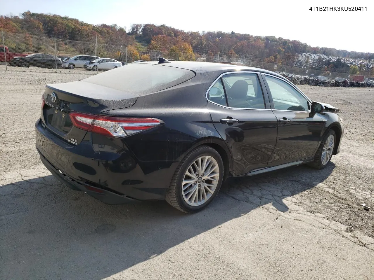 2019 Toyota Camry Hybrid VIN: 4T1B21HK3KU520411 Lot: 77993374