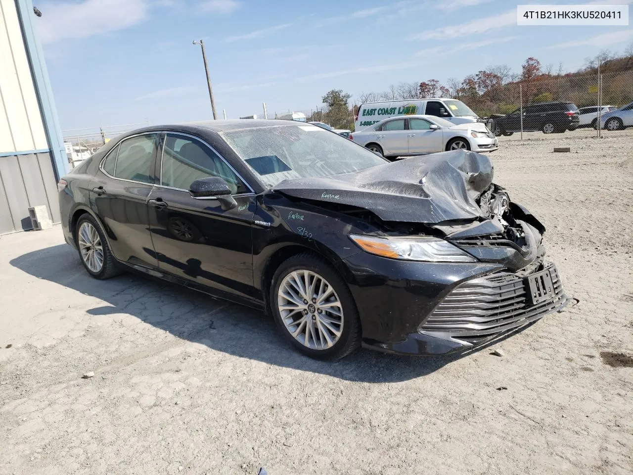 2019 Toyota Camry Hybrid VIN: 4T1B21HK3KU520411 Lot: 77993374