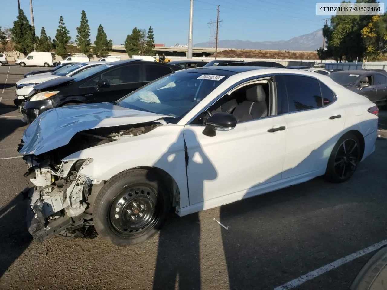 2019 Toyota Camry Xse VIN: 4T1BZ1HK7KU507480 Lot: 78039614