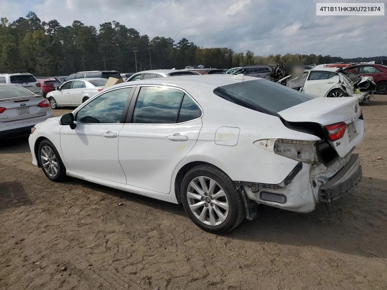 2019 Toyota Camry L VIN: 4T1B11HK3KU721874 Lot: 78253324