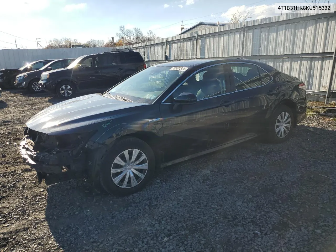 2019 Toyota Camry Le VIN: 4T1B31HK8KU515332 Lot: 78907314