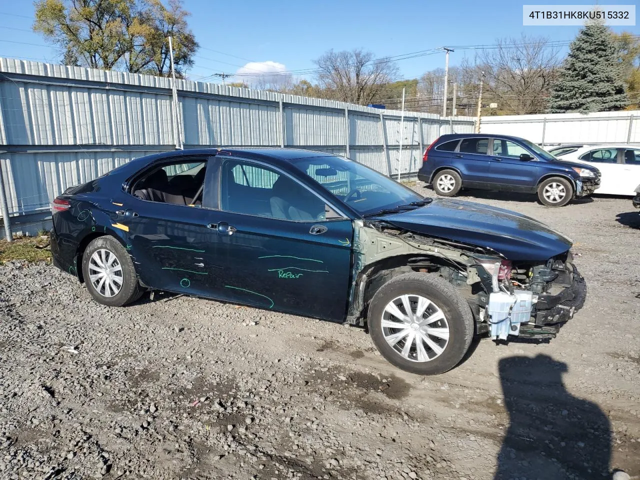 2019 Toyota Camry Le VIN: 4T1B31HK8KU515332 Lot: 78907314