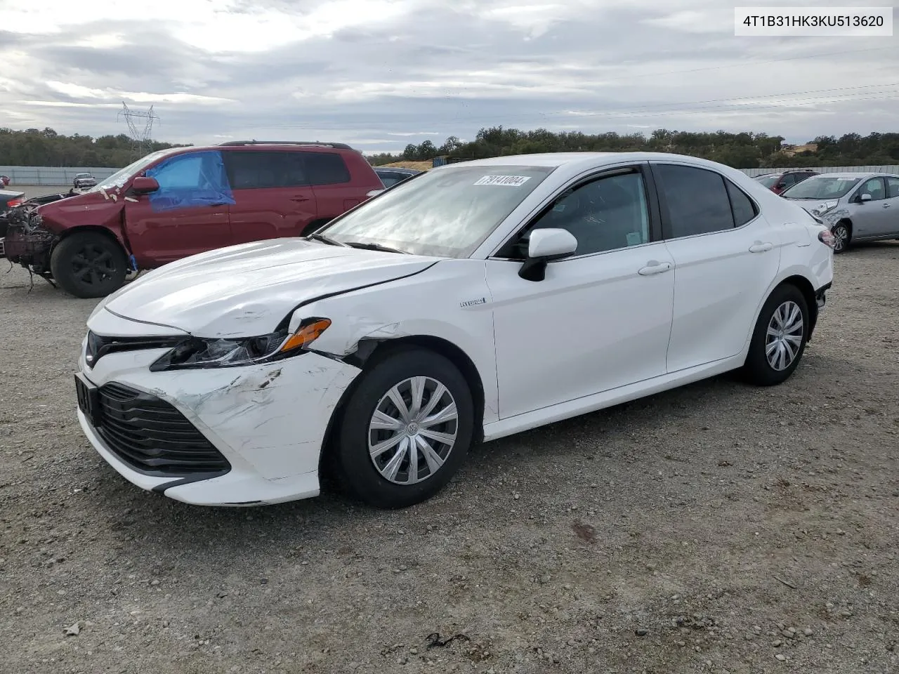 2019 Toyota Camry Le VIN: 4T1B31HK3KU513620 Lot: 79141004