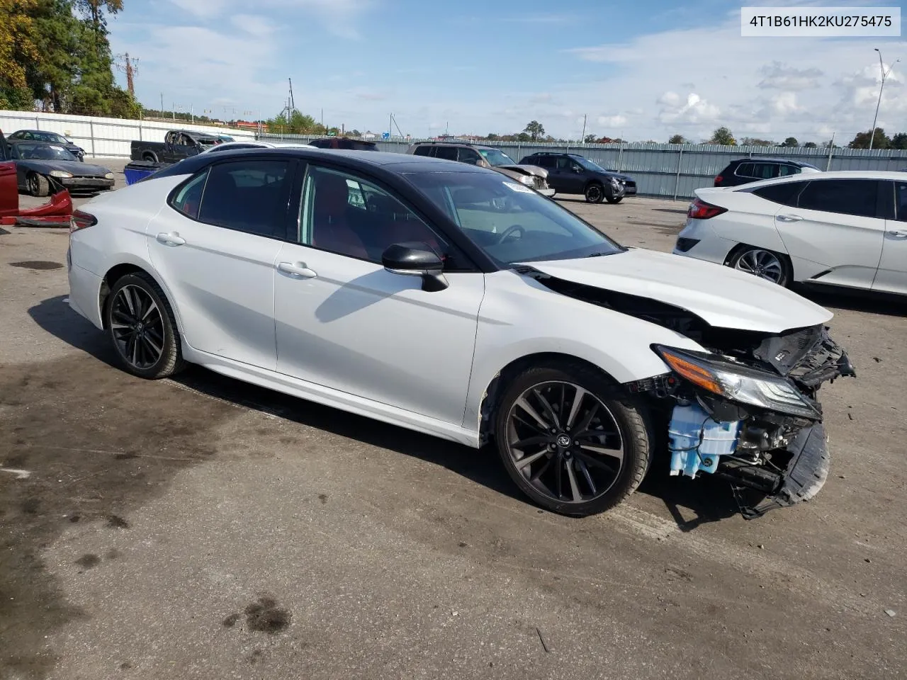 2019 Toyota Camry Xse VIN: 4T1B61HK2KU275475 Lot: 79388954