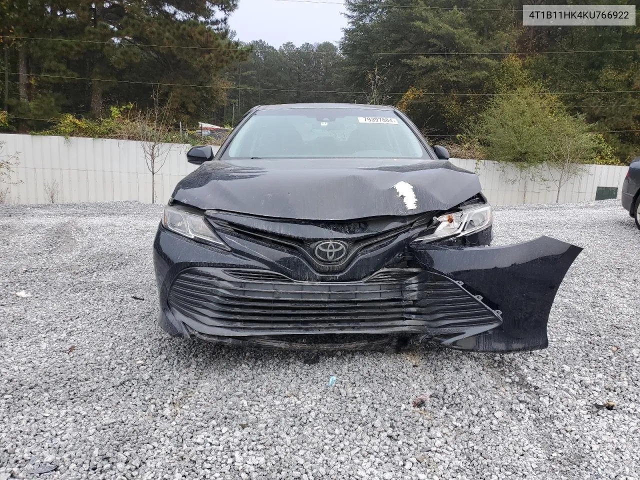 2019 Toyota Camry L VIN: 4T1B11HK4KU766922 Lot: 79397884