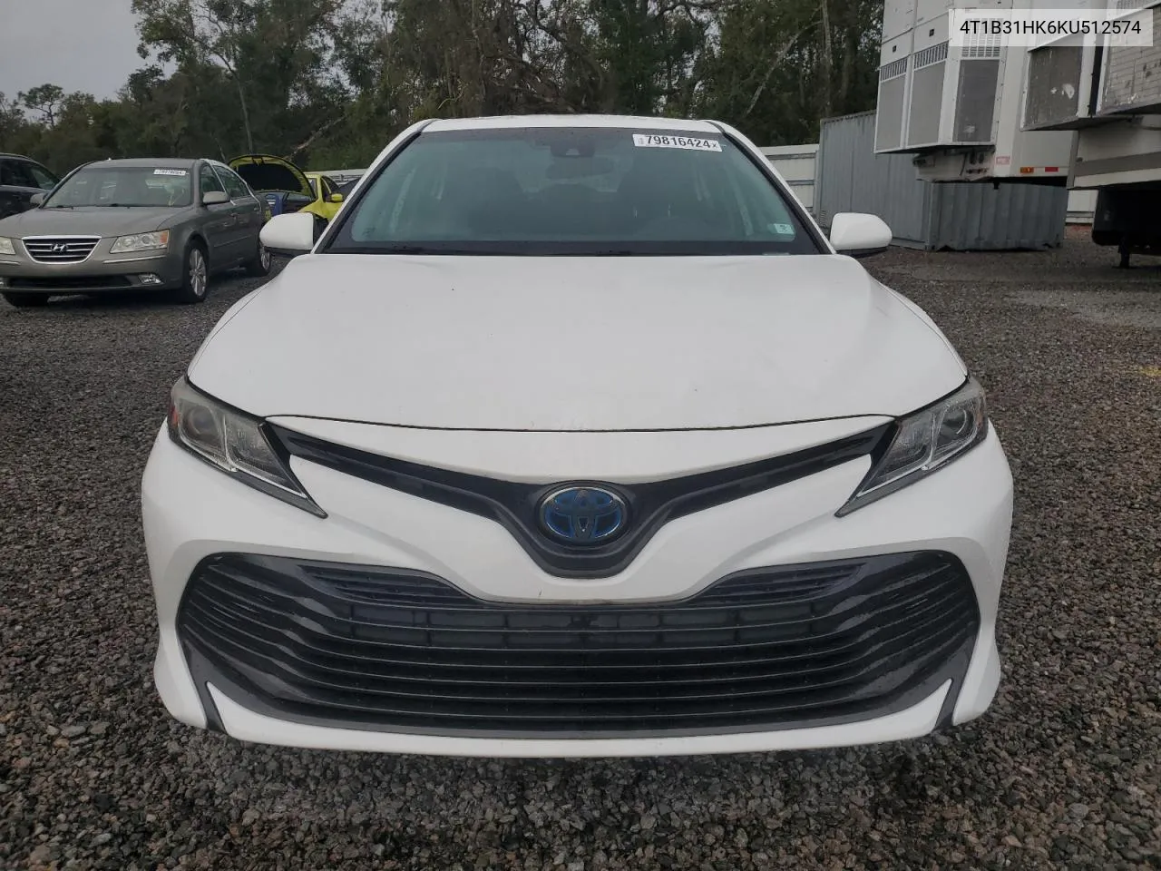 2019 Toyota Camry Le VIN: 4T1B31HK6KU512574 Lot: 79816424