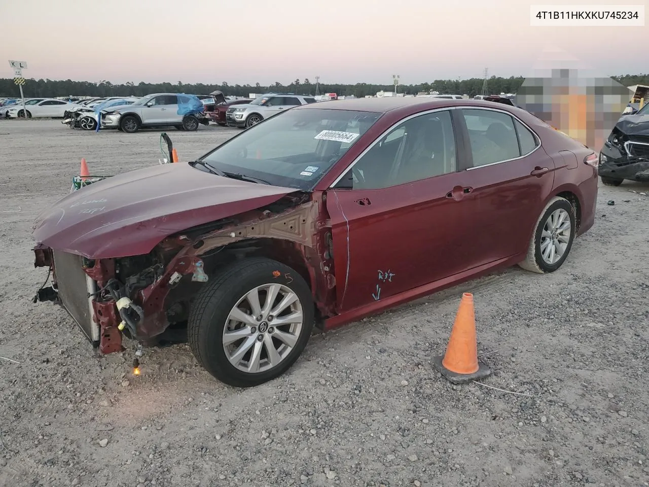 2019 Toyota Camry L VIN: 4T1B11HKXKU745234 Lot: 80005664