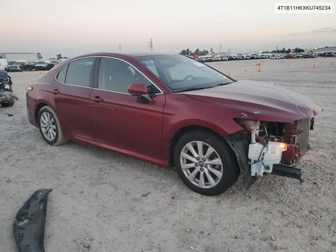 2019 Toyota Camry L VIN: 4T1B11HKXKU745234 Lot: 80005664