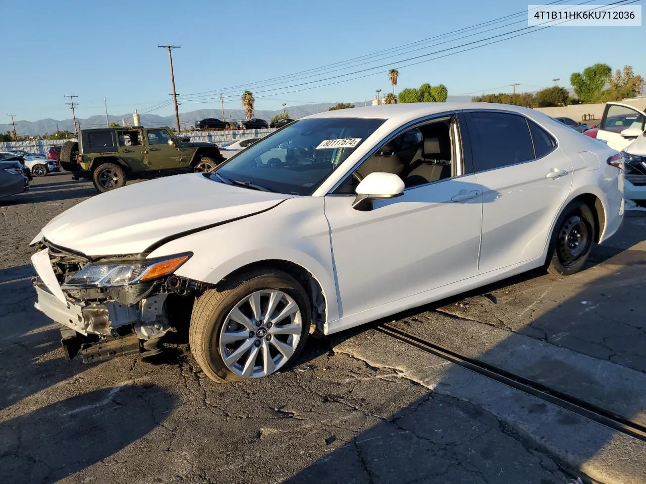 2019 Toyota Camry L VIN: 4T1B11HK6KU712036 Lot: 80117574