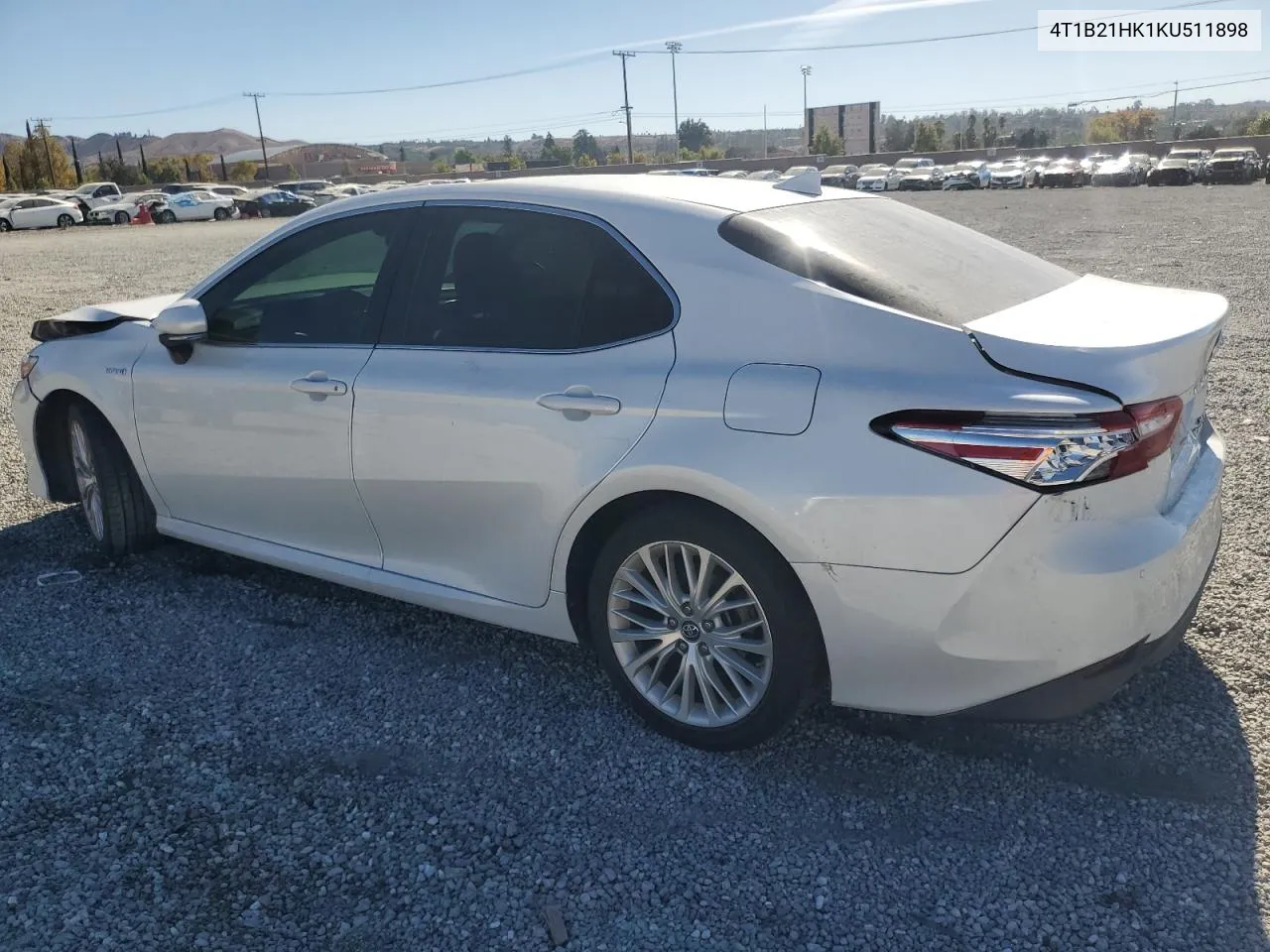 2019 Toyota Camry Hybrid VIN: 4T1B21HK1KU511898 Lot: 80763414