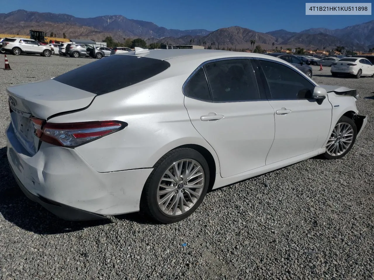 2019 Toyota Camry Hybrid VIN: 4T1B21HK1KU511898 Lot: 80763414