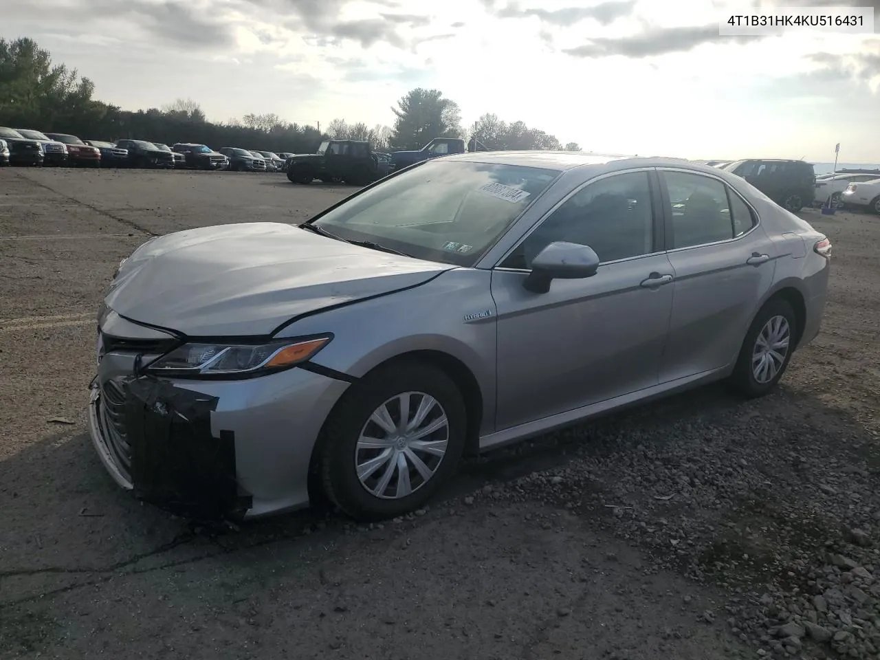 2019 Toyota Camry Le VIN: 4T1B31HK4KU516431 Lot: 80887304