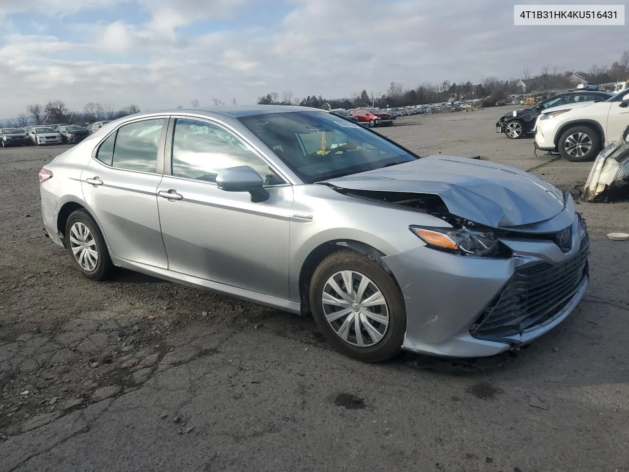 2019 Toyota Camry Le VIN: 4T1B31HK4KU516431 Lot: 80887304