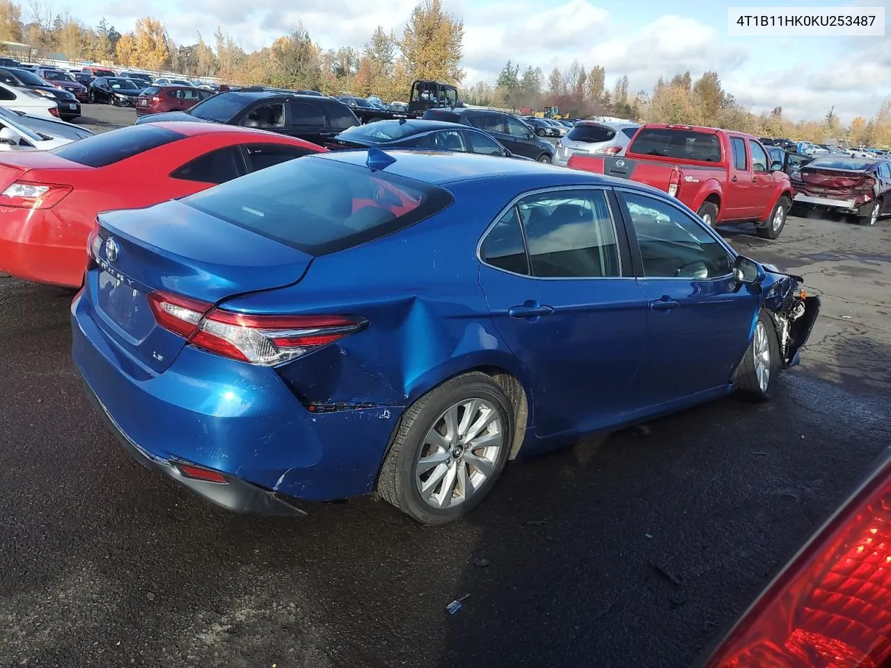 2019 Toyota Camry L VIN: 4T1B11HK0KU253487 Lot: 80899684