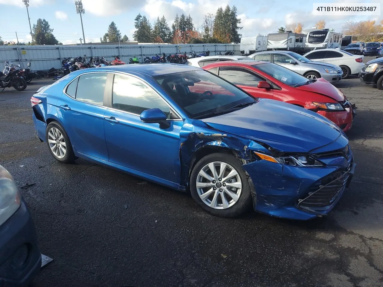 2019 Toyota Camry L VIN: 4T1B11HK0KU253487 Lot: 80899684