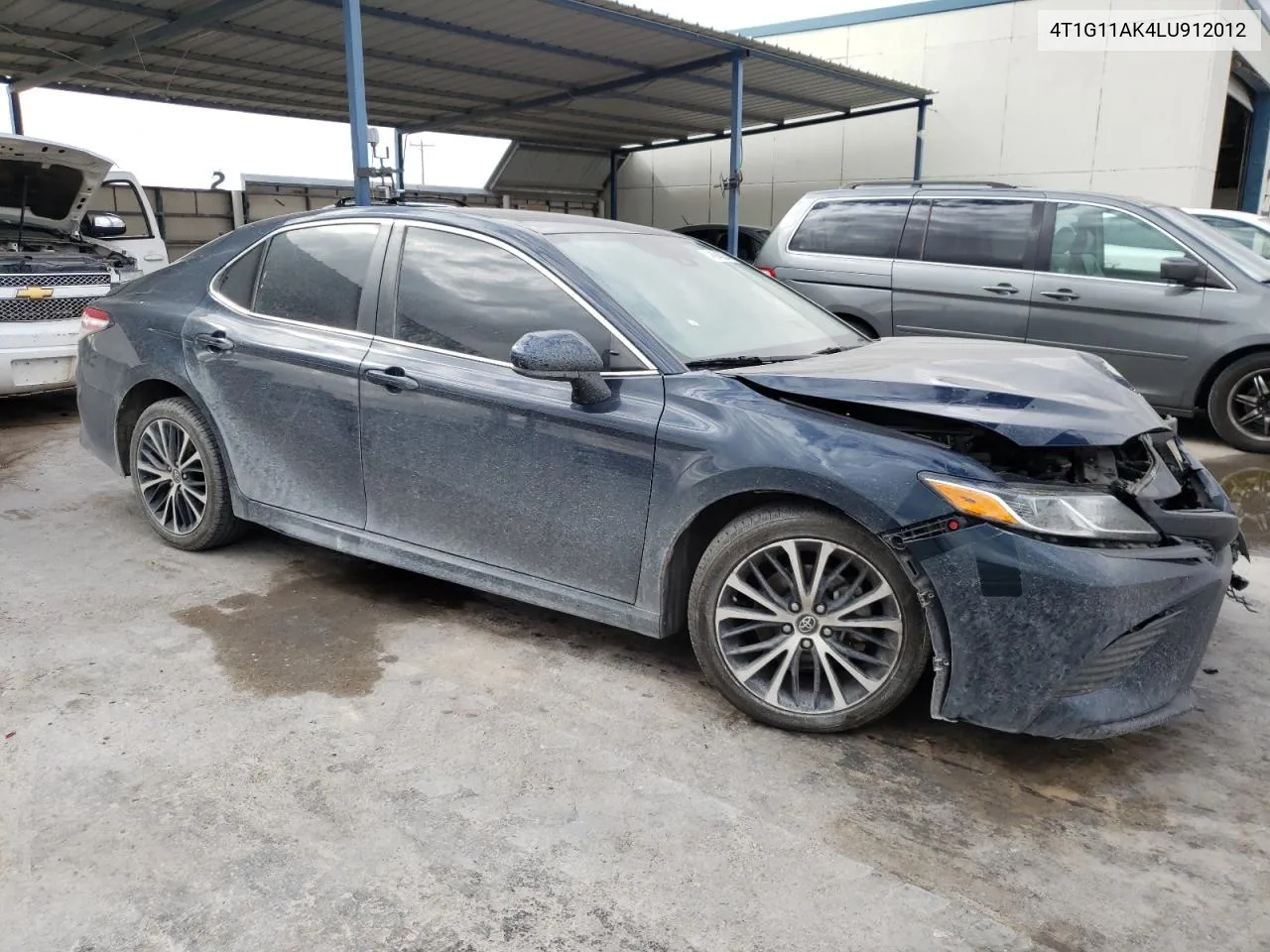 4T1G11AK4LU912012 2020 Toyota Camry Se